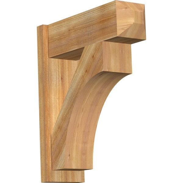 Ekena Millwork Westlake Rough Sawn Craftsman Outlooker, Western Red Cedar, 8"W x 24"D x 28"H OUT08X24X28WTL04RWR - main